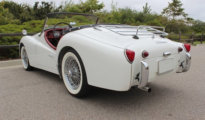 
								1960 Triumph TR3A White full									
