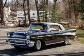 1957 Chevrolet Bel Air Black Convertible