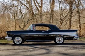 1957 Chevrolet Bel Air Black Convertible