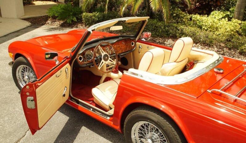 
								1969 Triumph TR6 Red full									