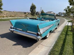 1957 Chevrolet Bel Air Turquoise Convertible