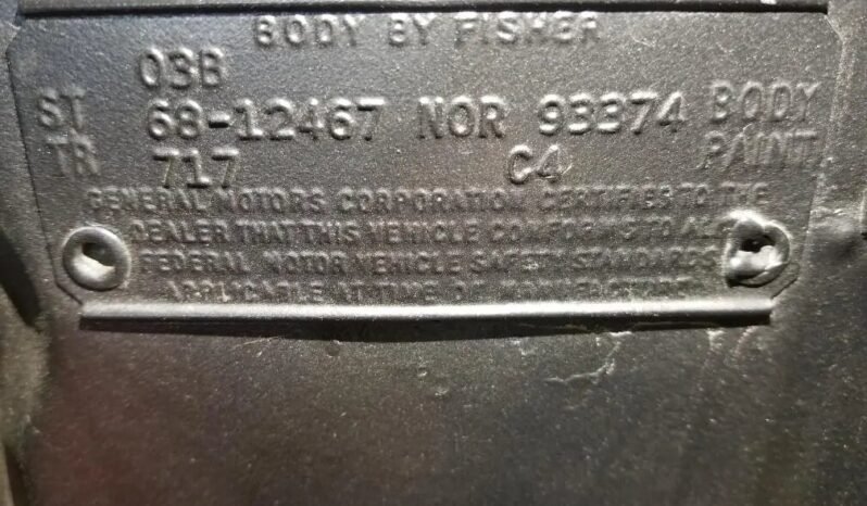 
								1968 Chevrolet Camaro SS 502 V8 full									